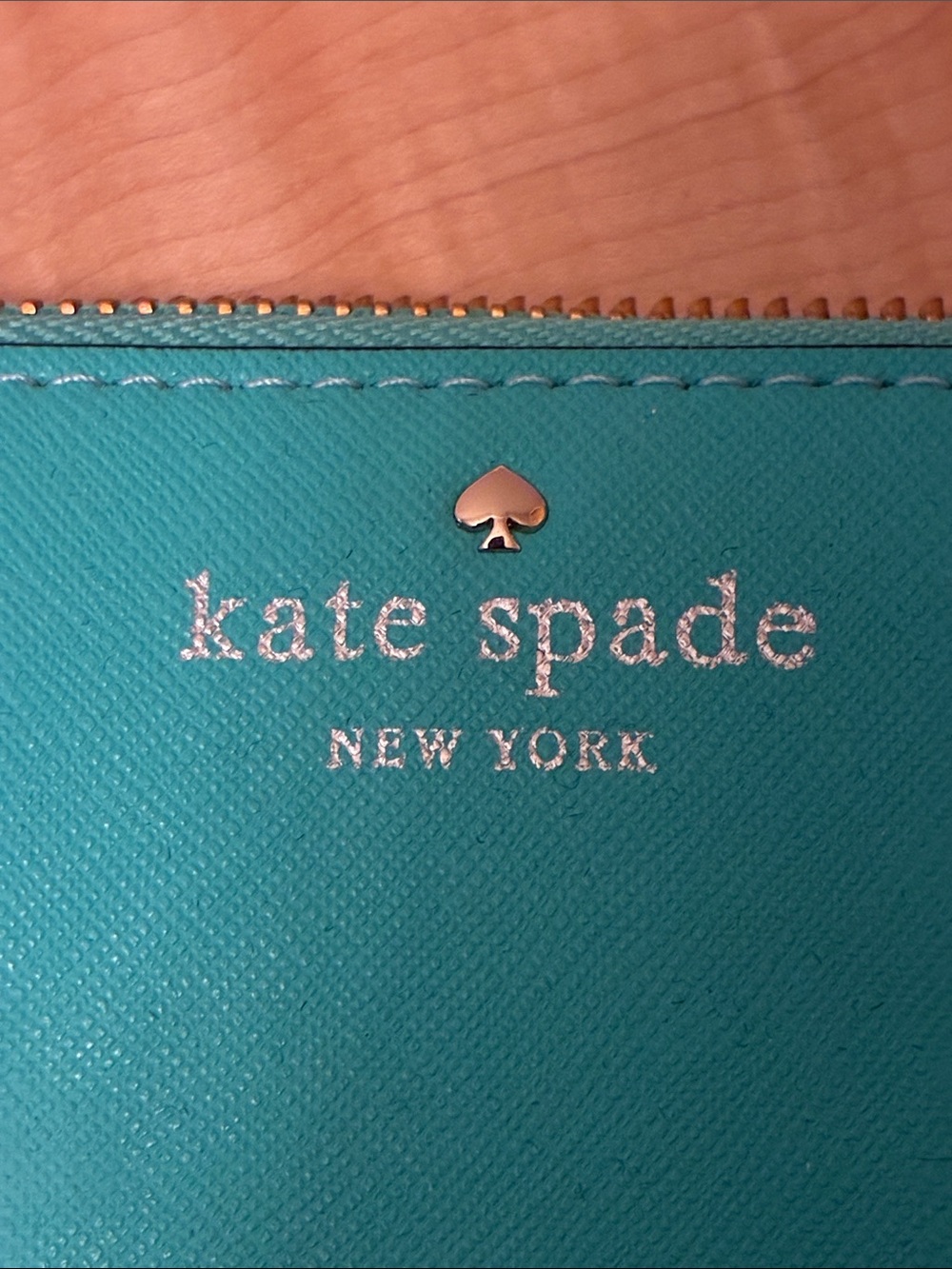 kate spade Teal Zip Around Continental Wallet - Picture 2 of 7